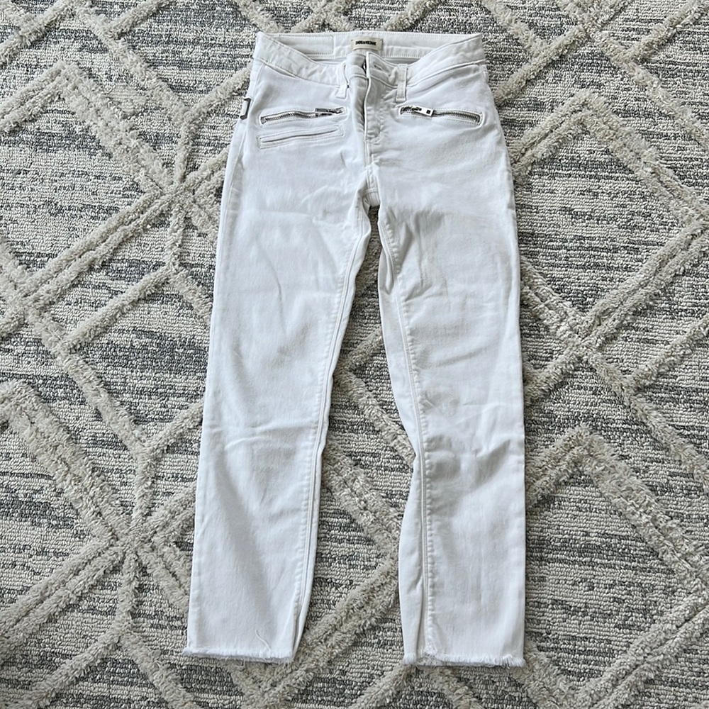 Zadig & Voltaire vintage white jeans